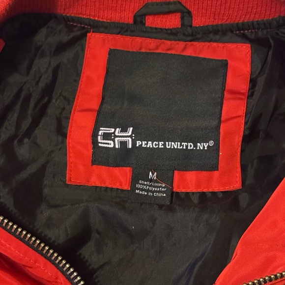 Peace Unltd.NY Patched Bomber Flight Jacket Marthin Luther King Unisex Medium - Picture 6 of 10